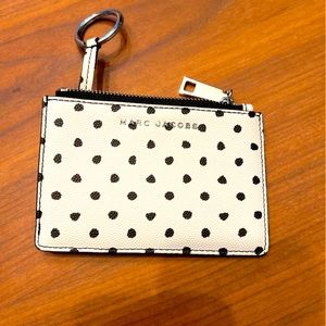 Marc Jacobs  | Zip Top Credit Card Case | Color: Black/White | Size: 5x0.25x3.25